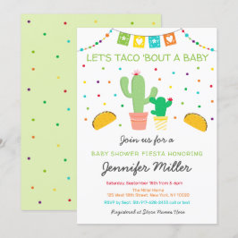 Fiesta Cactus Taco Bout A Baby Shower Inbjudningar