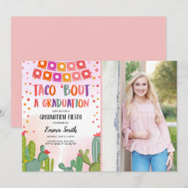 Fiesta Cactus Taco Bout ett foto av Studenten Inbjudningar