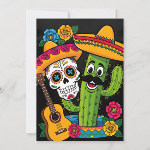 Fiesta Card 5:e maj Inbjudningar
