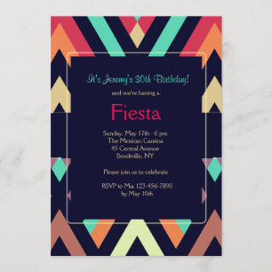 Fiesta Chevron-inbjudan Inbjudningar