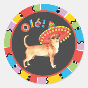 Fiesta Chihuahua Runt Klistermärke