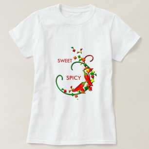 Fiesta Chili Peppers Dam Sweet Spicy T-shirt