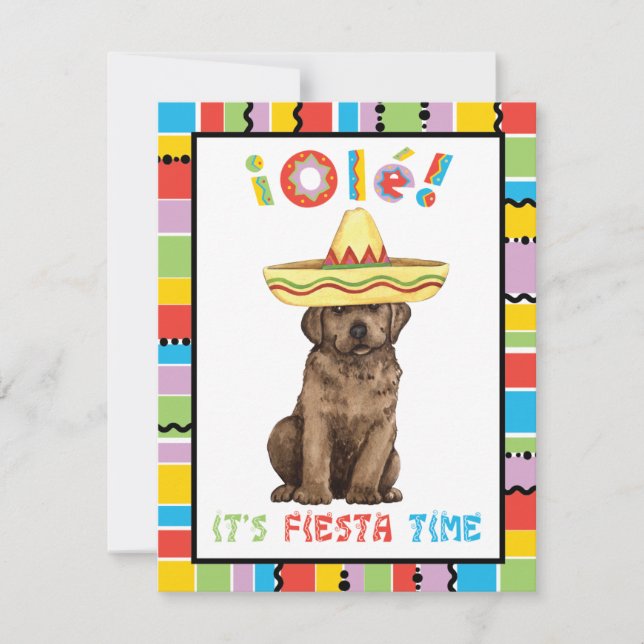 Fiesta Chocolate Lab Inbjudningar (Framsida)