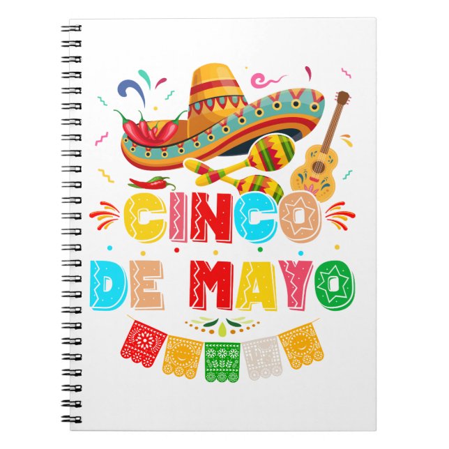 Fiesta Cinco de Mayo Anteckningsbok (Framsidan)