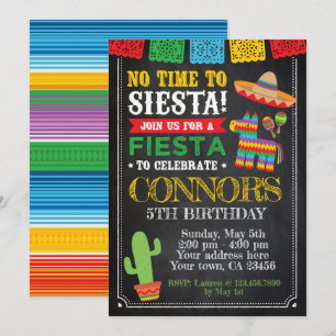 Fiesta, Cinco de mayo Birthday Inbjudningar