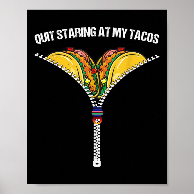 Fiesta Cinco De Mayo Funny Mexican avstår från Poster (Framsidan)