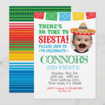 Fiesta, Cinco de mayo-inbjudan med foto
