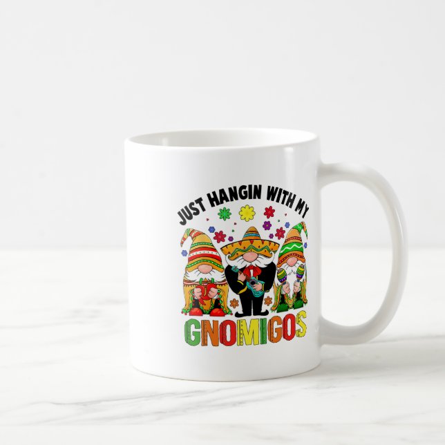 Fiesta cinco de Mayo med min Gnomies funny mexikan Kaffemugg (Höger)