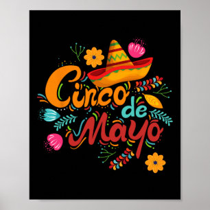 Fiesta Cinco De Mayo Party Matching Mexican Manar Poster