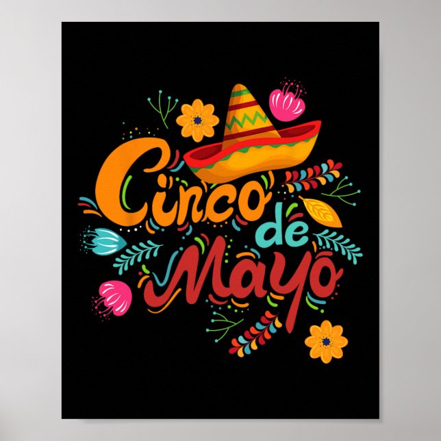 Fiesta Cinco De Mayo Party Matching Mexican Manar  Poster (Framsidan)
