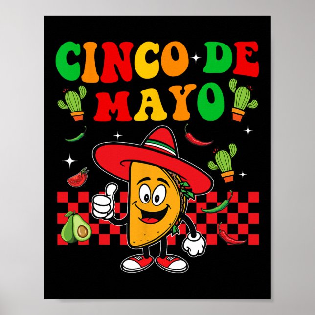 Fiesta Cinco De Mayo Party Mexican Poster (Framsidan)