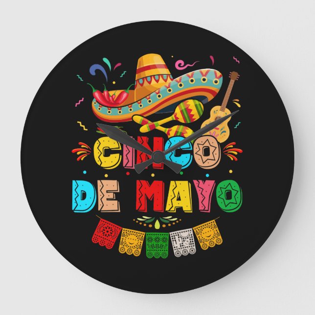 Fiesta Cinco de Mayo Stor Klocka (Framsida)