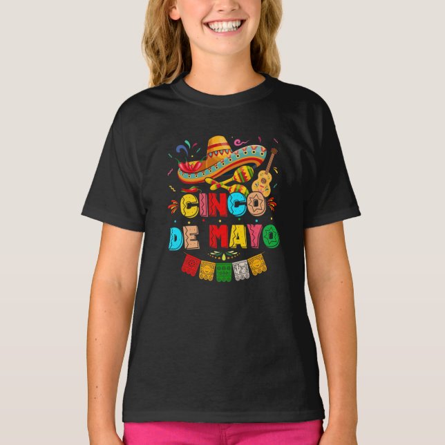 Fiesta Cinco de Mayo T Shirt (Framsida)