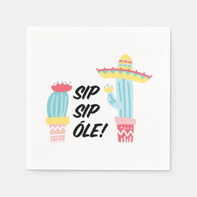 Fiesta Cocktail Napkins Pappersservett (Framsidan)