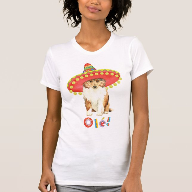 Fiesta Collie T-Shirt (Framsida)