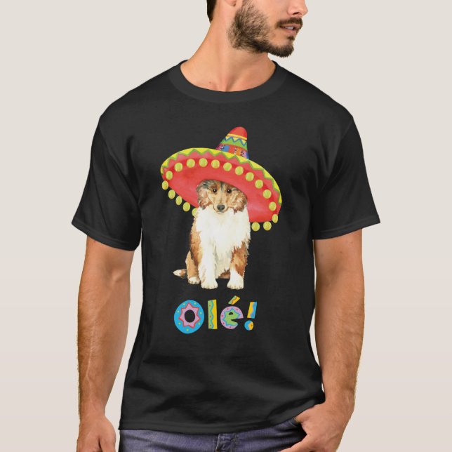 Fiesta Collie T-Shirt (Framsida)