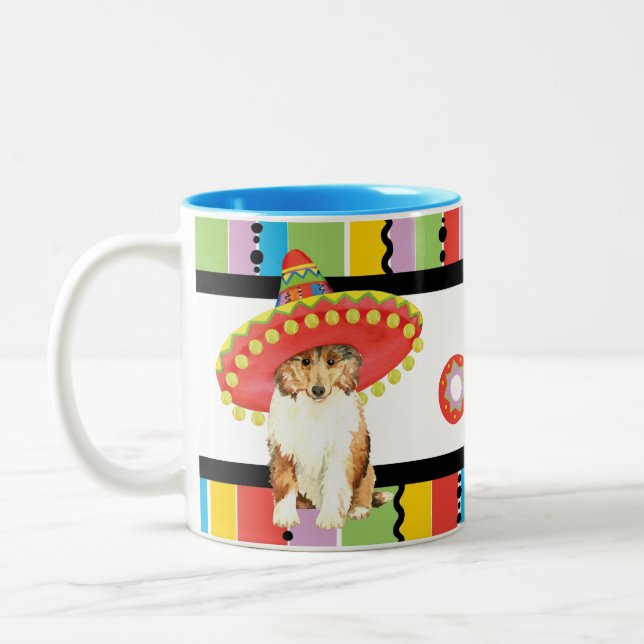 Fiesta Collie Two-Tone Coffee Mugg (Vänster)