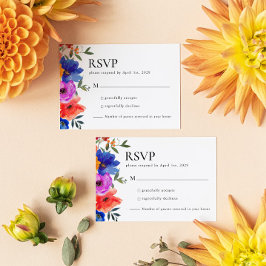 Fiesta Colorful Blommigt Mexico Bröllop OSA Kort