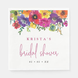Fiesta Colorful Flowers Möhippa Pappersservett