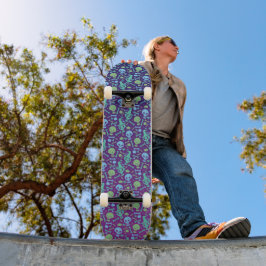 Fiesta de calaveras mini skateboard bräda 18,5 cm