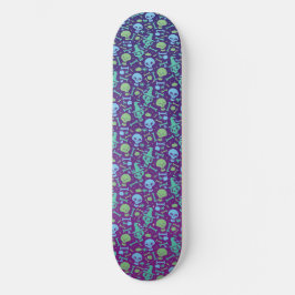 Fiesta de calaveras mini skateboard bräda 18,5 cm