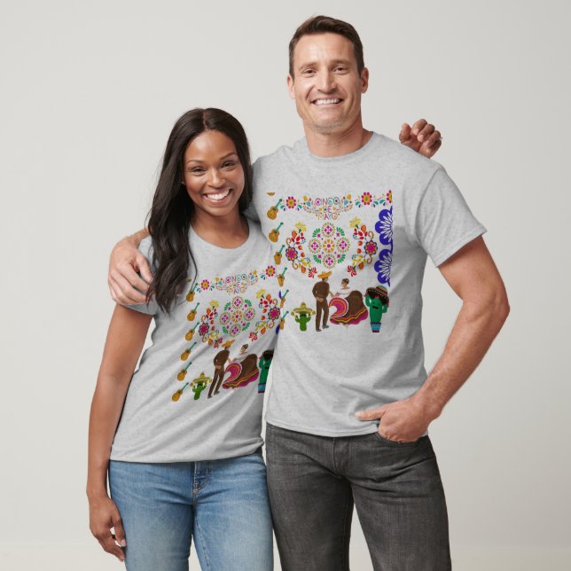 Fiesta de Colors grey T Shirt (Unisex)