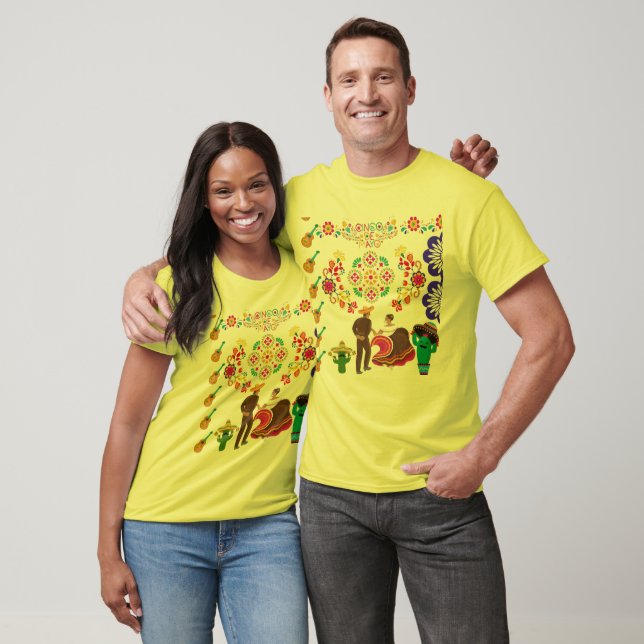 Fiesta de Colors yellow T Shirt (Unisex)