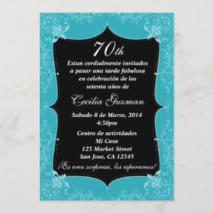 Fiesta de cumpleaños invitación/Födelsedagsfest Inbjudningar