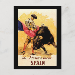 Fiesta de Toros i Spanien Vykort