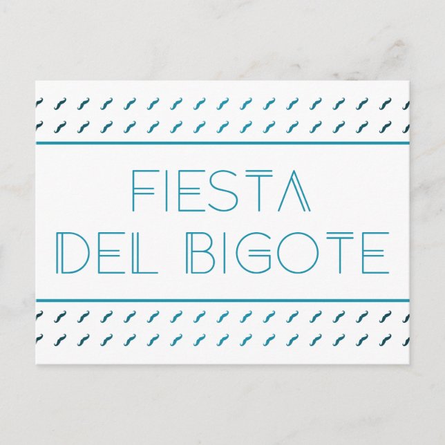 Fiesta Del Bigote Vykort (Framsida)