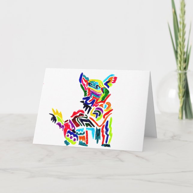 Fiesta Dog Card Tack Kort (Framsida)