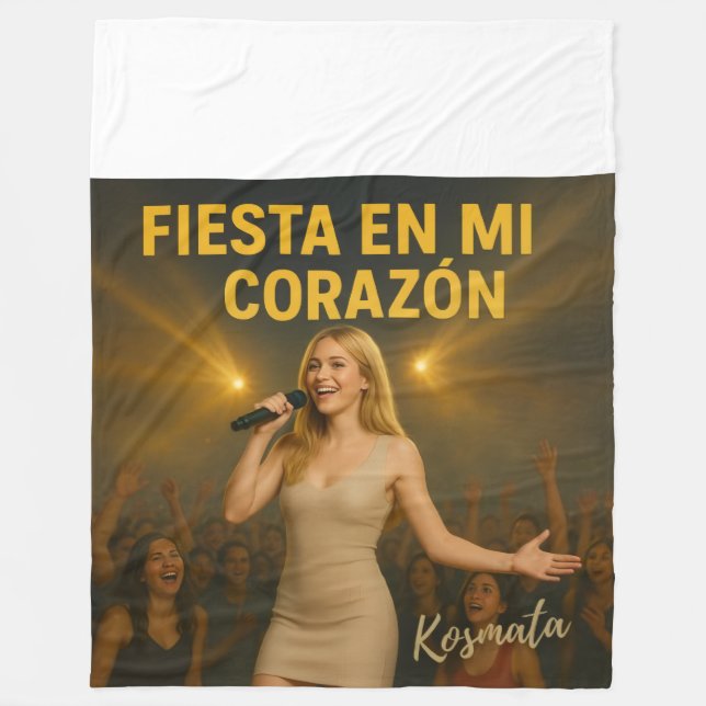 Fiesta en mi corazón - Fleecedecke Fleecefilt (Framsidan)