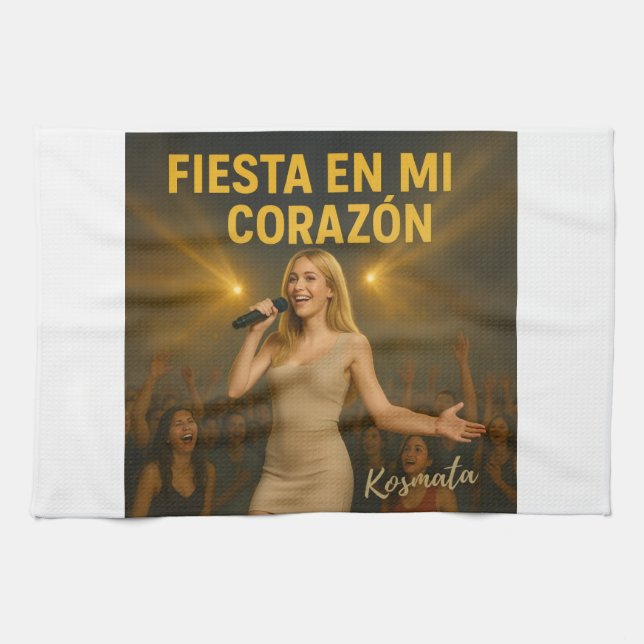 Fiesta en mi corazón - Geschirrtücher Kökshandduk (Horisontell)
