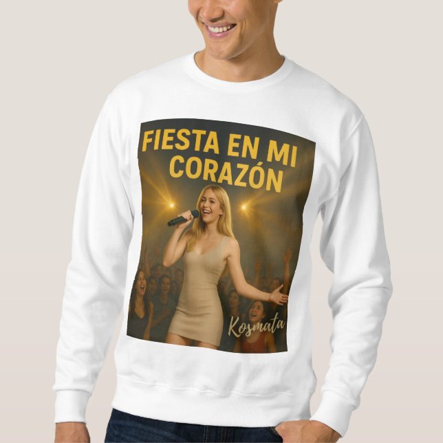 Fiesta en mi corazón - Sweatshirt Herren (Framsida)