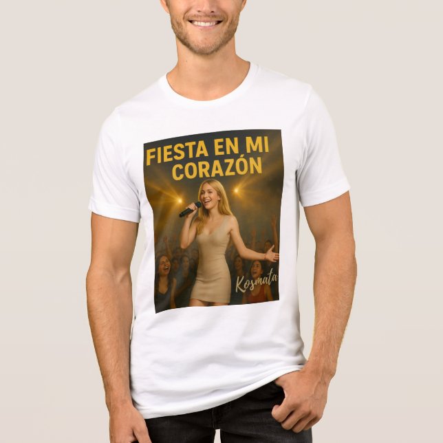 Fiesta en mi corazón - T-Shirt Herren (Framsida)