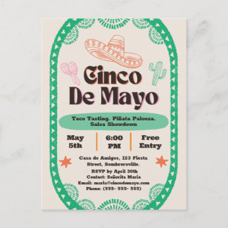 Fiesta Fantástica: Cinco de Mayo Firande Vykort