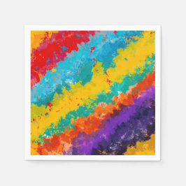 Fiesta Färg Färg Glada Stänk Party Pappersservett