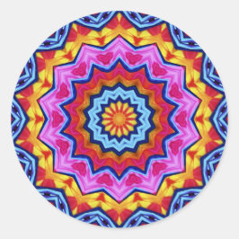 Fiesta Färg Wheel Stickers Runt Klistermärke