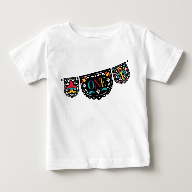 Fiesta First Birthday Shirt T (Framsida)