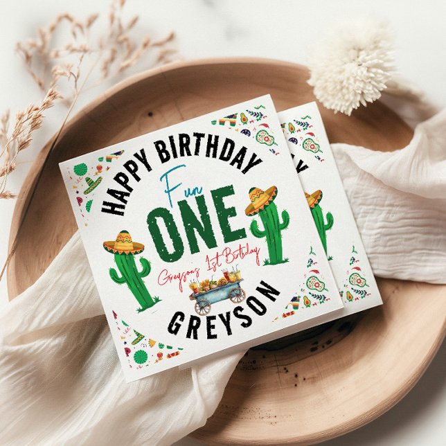 Fiesta First | Första födelsedag Party Pappersservett (Skapare uppladdad)