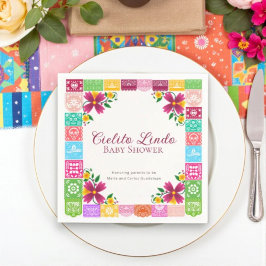 Fiesta Floral Cielito Lindo Baby Shower Napkins Pappersservett