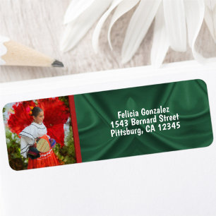 Fiesta Flower 2555 Adress Returadress Etikett