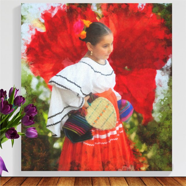 Fiesta Flower 2555 Canvas Art Print (Skapare uppladdad)