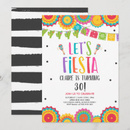 Fiesta-Födelsedagsfest för alla ålders Vuxarna Låt Inbjudningar