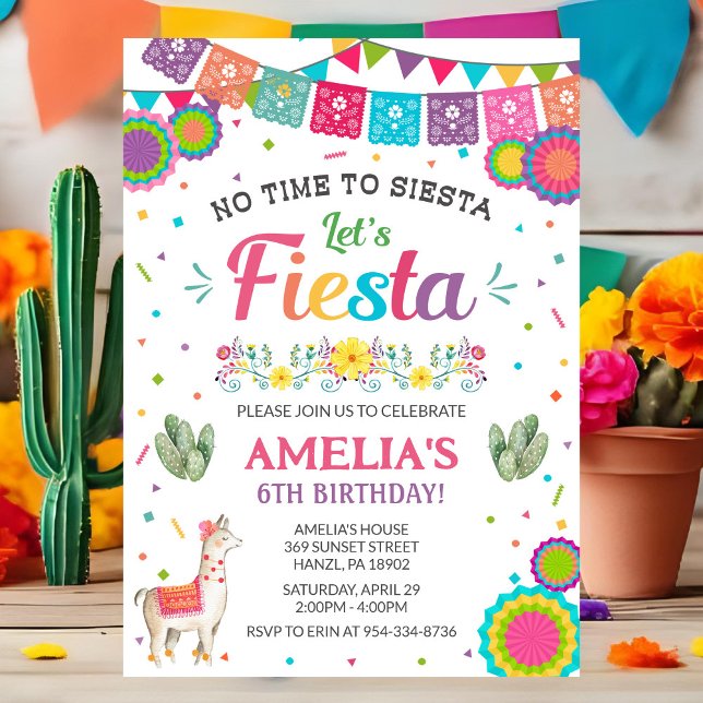 Fiesta-födelsedagsinbjudan | Mexikansk festinbjuda Inbjudningar (Skapare uppladdad)