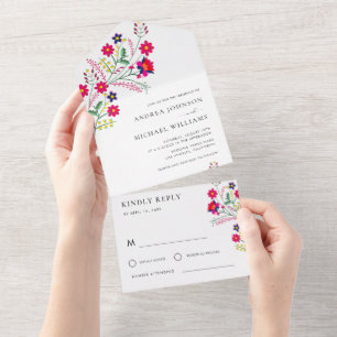 Fiesta Folk Mexikanska Blommor Färgglada RSVP Bröl