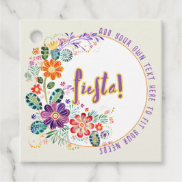 FIESTA Folkart Blommor Anpassad Gåvor Etiketter