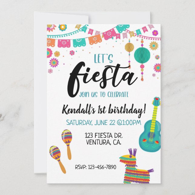 FIESTA, FÖRSTA FÖDELSEDAGEN,LÅT OSS FIESTA (Framsida)