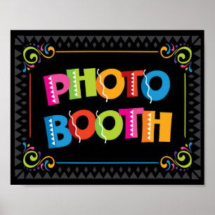 Fiesta FOTOBOD Schablonen för fest Poster