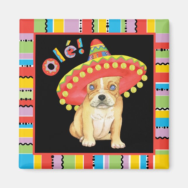 Fiesta Frenchie Magnet (Framsidan)
